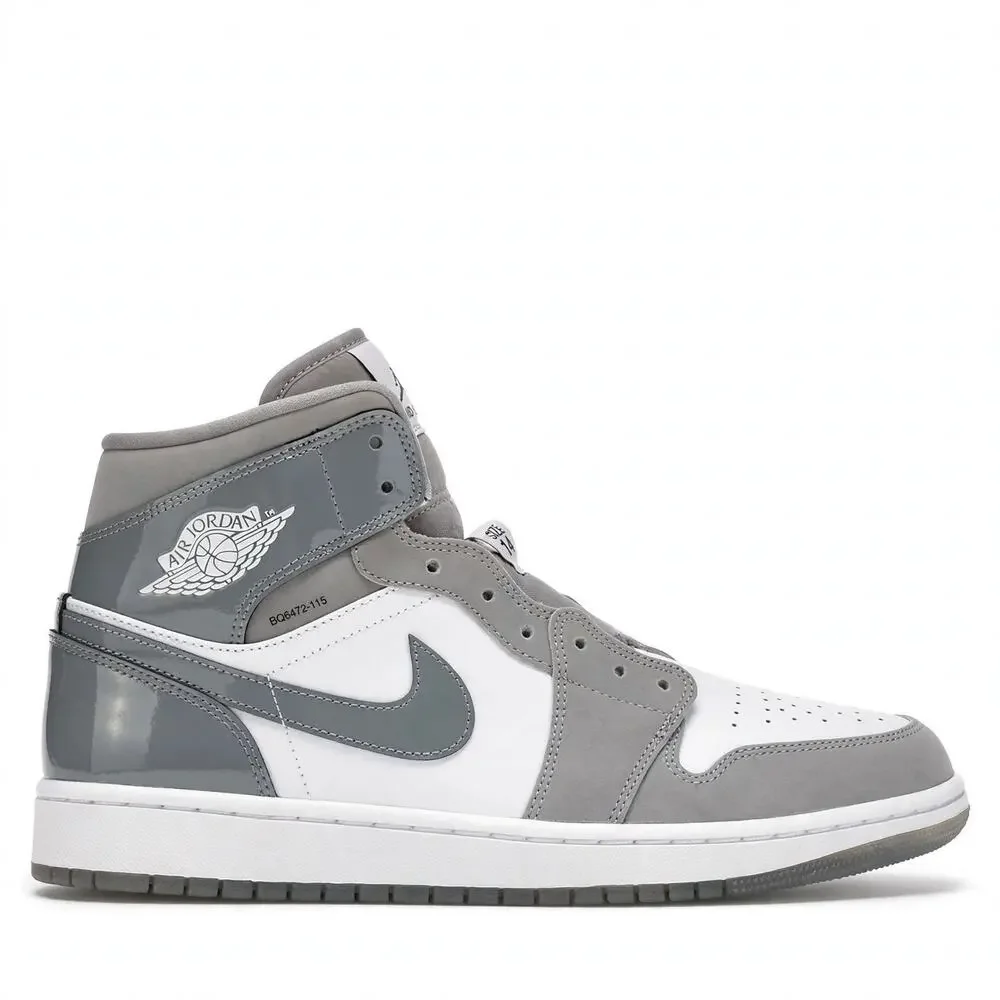 SIZE 14 Air Jordan 1 Mid SE Cool Grey White Light Grey BQ6472-115 HF3216-100 DS